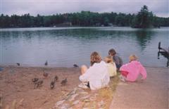 Look at the cute ducks . . . Mom, do we have any bread?