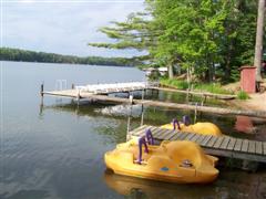 The sunning dock and paddle boats - what better way is there to spend a warm sunny day!